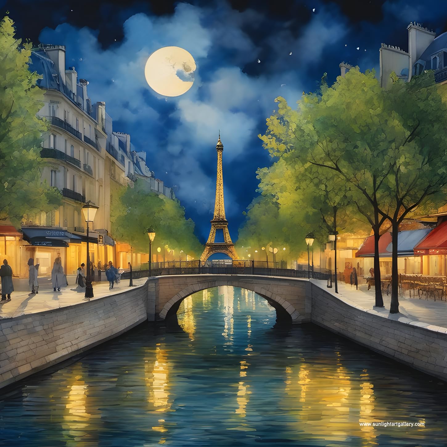 Moon Over Paris